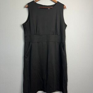 George Black Sleeveless Career Dress Ladies 18 Pockets Polyester Blend Classic‎